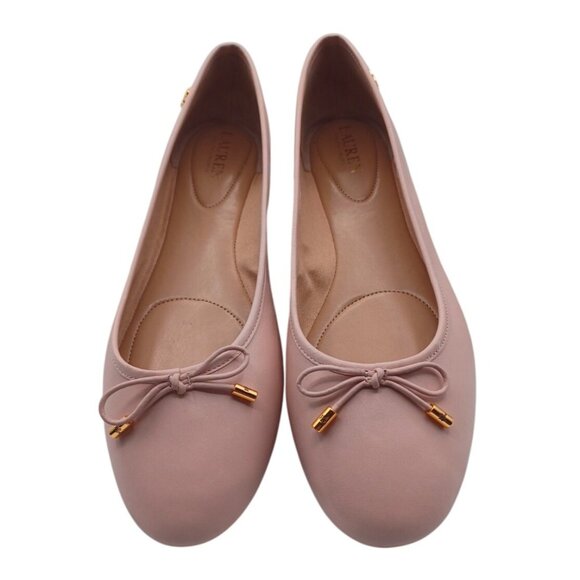 LAUREN RALPH LAUREN Jayna Bow Ballet Flats Women's Size US 11 B Pink Coquette - Picture 6 of 10